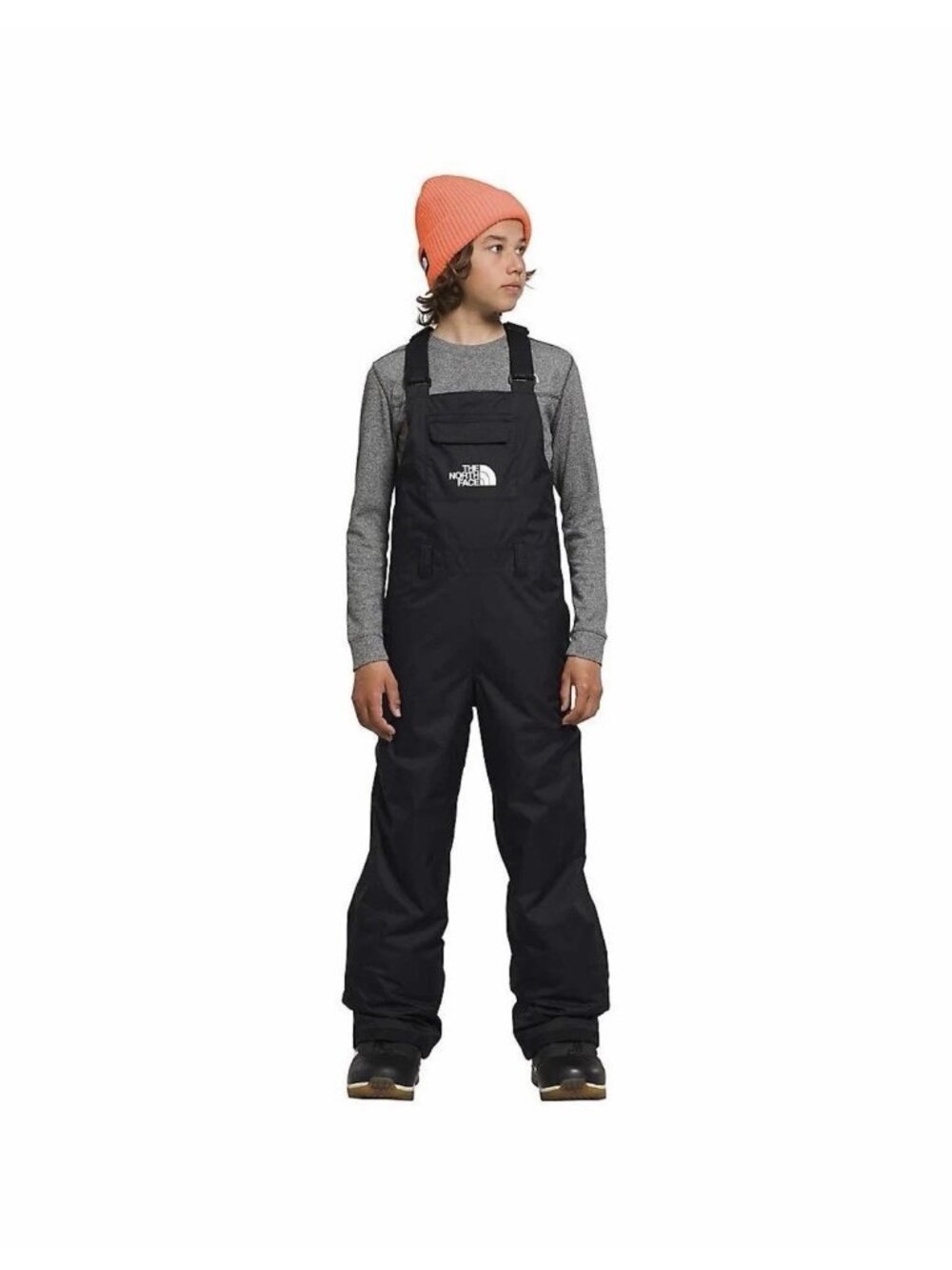The North Face Youth Black Freedom Insulated Waterproof Snow Bib Size XS (6)